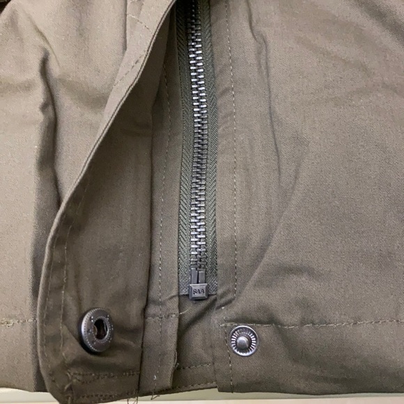 LOVE TREE Women’s Hooded Utility Jacket Green/Gray NWT - Picture 4 of 13